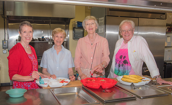 Deb, Binney, Nadia, C.B., Ice Cream Social, 2017