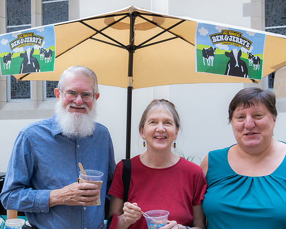 Bill & Marilyn Kincaid & Denise Snyder, Ice Cream Social 2019