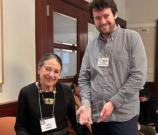 Volunteer of the Year Jackie Lemire & Jonas Frumpkin 2023